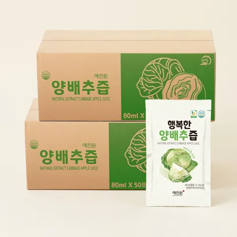 하루특가) 예진원 국내산 양배추즙, 80ml, 100포, 1개