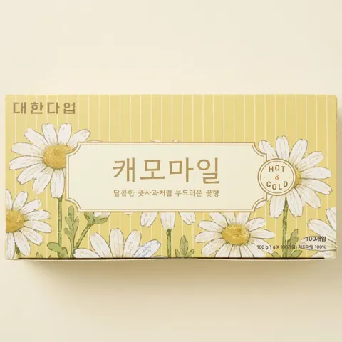 하루특가) 대한다업 캐모마일 티백 꽃차, 1g, 100개