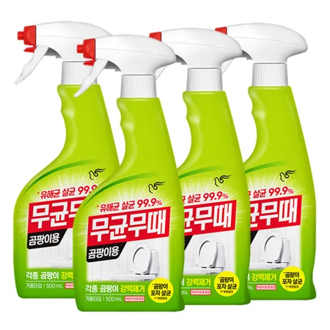 하루특가) 피죤 무균무때 곰팡이용, 500ml, 4개