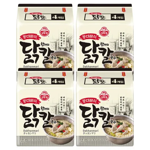오뚜기 동대문식 닭한마리 칼국수 멀티팩(4개입) X 4팩 (총16개입)