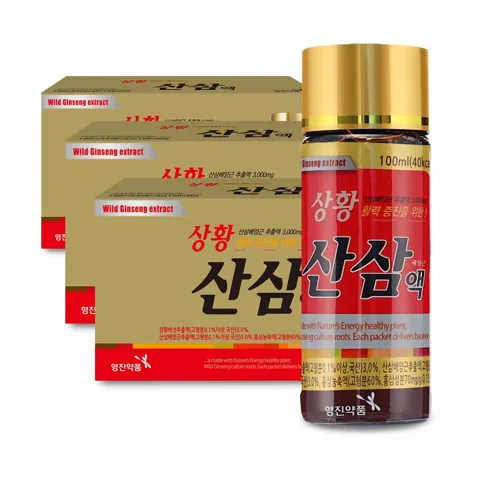하루특가) 영진약품 상황 산삼배양근액, 100ml, 30개