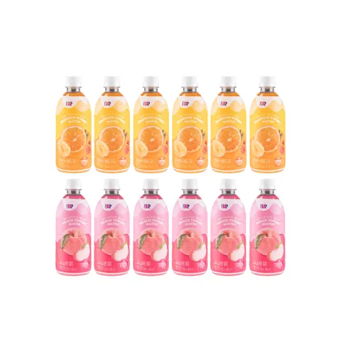 하루특가) 배스킨라빈스 레인보우 샤베트 워터, 500ml, 6개 + 피치요거트 워터, 500ml, 6개, 1세트