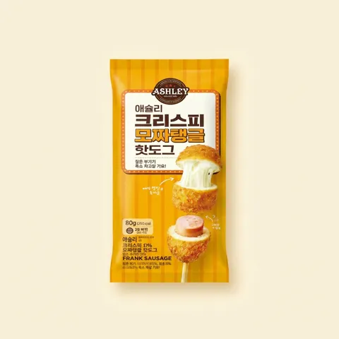 하루특가) 애슐리 크리스피 모짜탱글 핫도그, 80g, 10개입, 1개