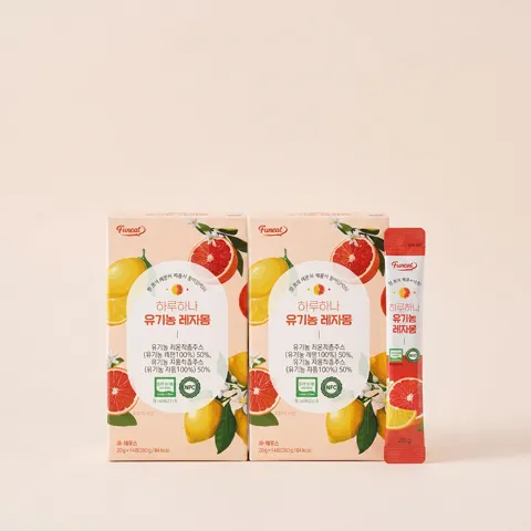 하루특가) 하루하나 유기농 레자몽, 레몬즙+자몽즙, 280g, 7박스