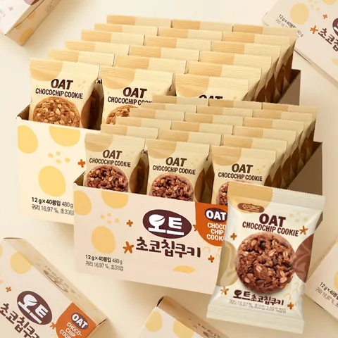 하루특가) 오즈랜드 오트 초코칩쿠키, 480g, 2개
