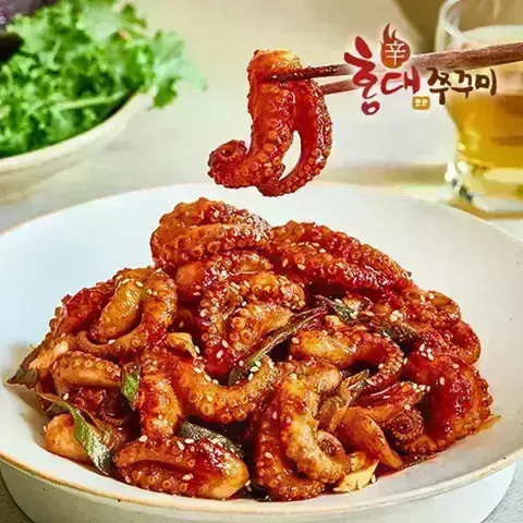 홍대쭈꾸미 300g 6팩 수제양념 쭈꾸미볶음 (냉동 택배)