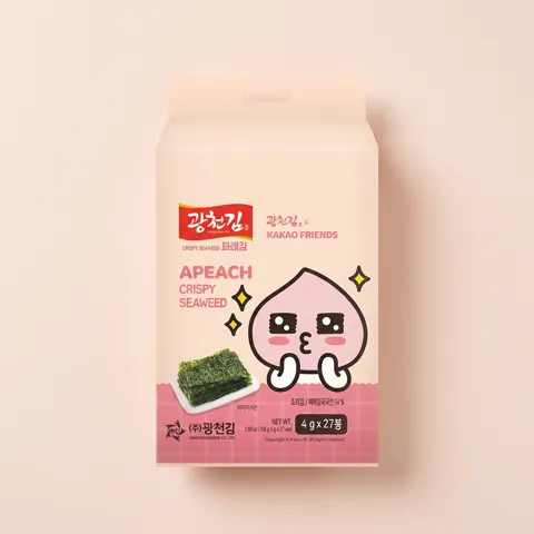 선착순특가) 광천김 파래 도시락김 카카오프렌즈, 4g, 27봉