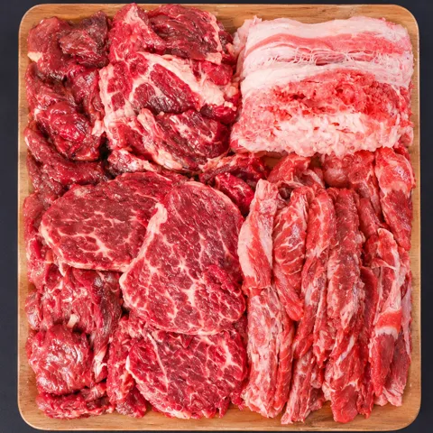 선착순특가) 산지로드 소고기 모둠, 수입산, 1kg, 1세트