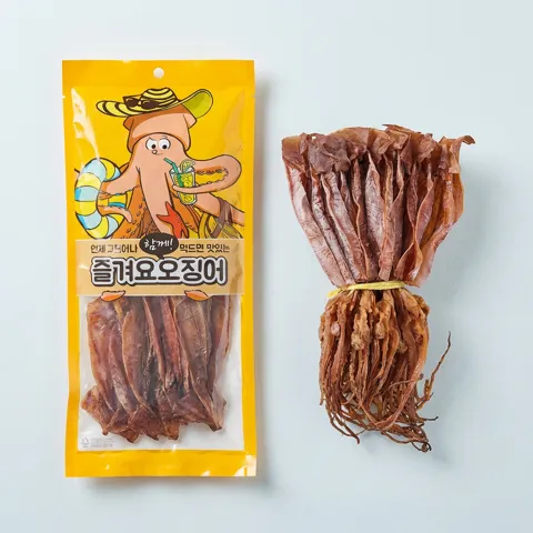 선착순특가) 삼천포 쫄쫄이 오징어 굽지않고 바로먹는 오징어, 300g, 8~10미
