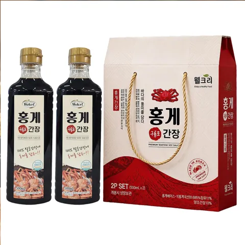 선착순특가) 구룡포 홍게간장, 500ml, 2병, 1세트