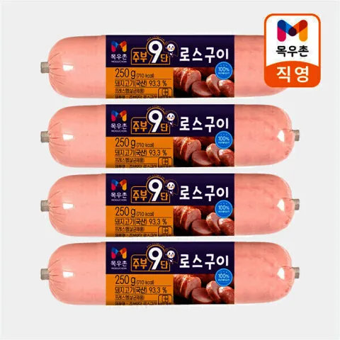 목우촌 주부9단 로스구이햄250gx4개