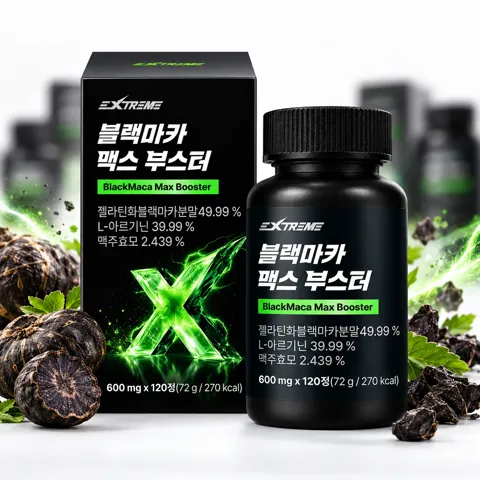 선착순특가) 익스트림 블랙마카 맥스 부스터, 600mg, 120정, 1개
