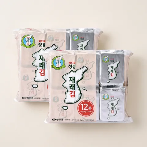 선착순특가) 지도표성경김 재래 식탁김, 4g, 24봉