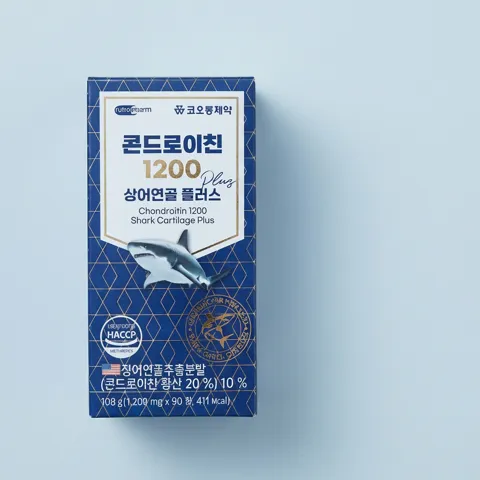 선착순특가) 코오롱제약 콘드로이친 1200 상어연골플러스, 1200mg, 90정, 4개