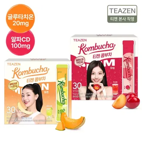 티젠 콤부차 피치 & 레몬 외 30스틱+30스틱 골라담기+애사비 2ST 증정