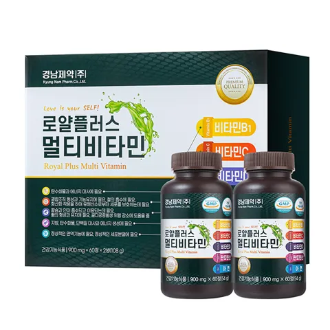 선착순특가) 경남제약 로얄플러스 멀티비타민, 900mg, 60정, 2개