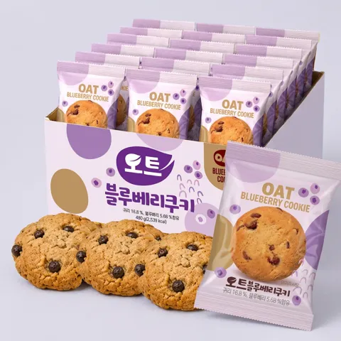 선착순특가) 오즈랜드 오트 블루베리 쿠키, 480g, 1박스