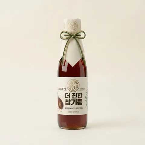 선착순특가) 들녘 전통압착 더 진한 통참깨100퍼센트 참기름, 350ml, 4개