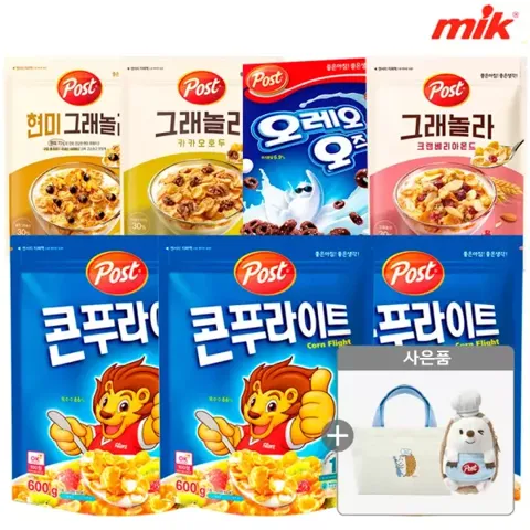 포스트 콘푸라이트 600g 3개 + 크리치오 에코백