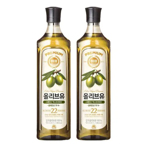 사조 올리브유 900ml 2개