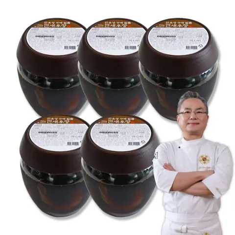 (현대홈쇼핑)안유성명장 가매 일품 깐새우장 세트 (750gx5통 총100마리)