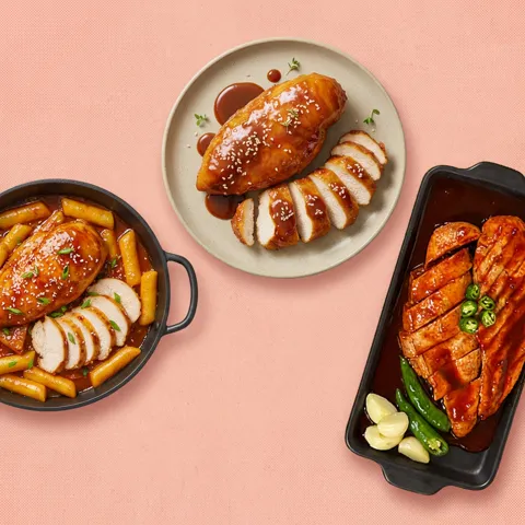 선착순특가) 제이닭 통닭가슴살, 숯불치킨맛, 100g, 10개 + 돈까스맛, 100g, 10개 + 떡볶이맛, 100g, 10개