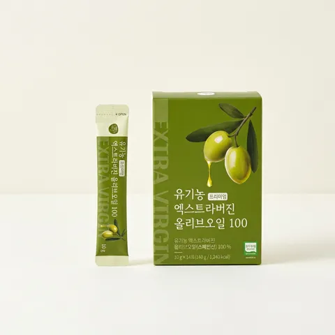 선착순특가) 올바른 유기농 프리미엄 엑스트라버진 올리브오일 100, 14포, 6박스