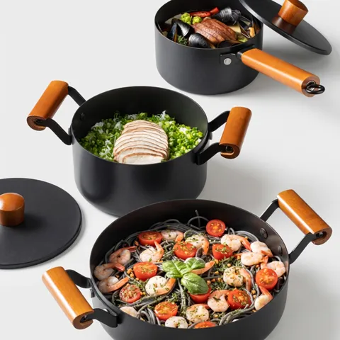 선착순특가) 레오폴디 스텐 냄비세트, 편수 16cm + 양수 18cm + 전골 24cm, 1세트