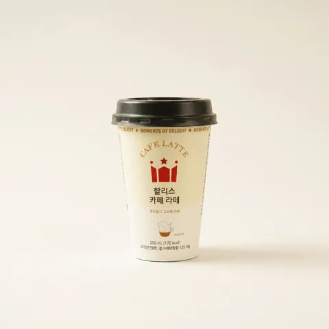 선착순특가) 할리스 카페라떼 컵커피, 300ml, 20개