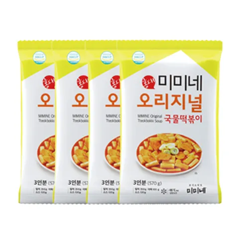 선착순특가) 미미네 오리지널 국물떡볶이, 570g, 4봉