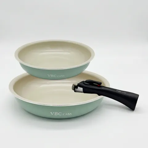 선착순특가) VBC CASA 매직핸즈프리 프라이팬 3종 세트, 그린, 1세트