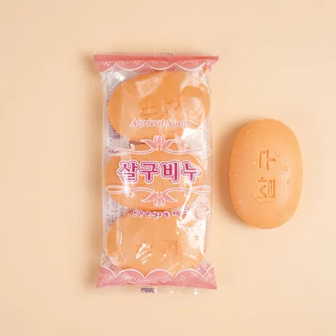 선착순특가) 살구 화장 비누, 90g, 15개