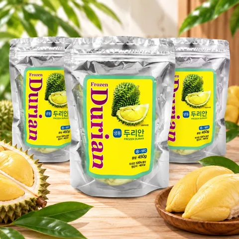 선착순특가) 신정푸드 냉동 두리안, 450g, 3개