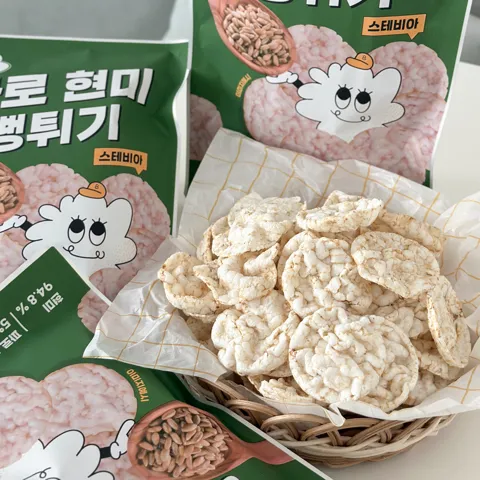 선착순특가) 당연구소 스테비아 파로 현미 뻥튀기, 35g, 5봉