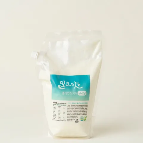 선착순특가) 밀크아트 플레인 요구르트, 무가당, 2L, 2개