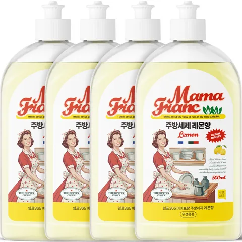 선착순특가) 마마프랑 주방세제 레몬향, 500ml, 4개