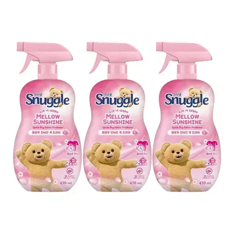 스너글 섬유탈취제 멜로우 선샤인 퀵 드라이 470ml, 3개
