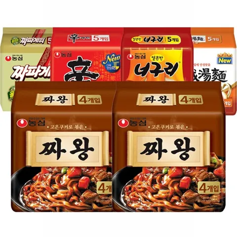 농심짜왕 134g 16봉 외 농심 라면 골라담기