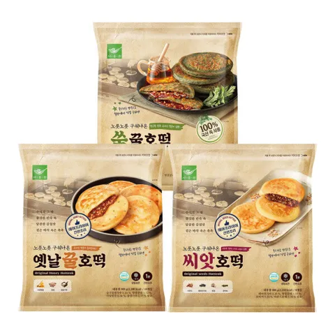 사옹원 꿀호떡+씨앗호떡+쑥 꿀호떡 총 3개