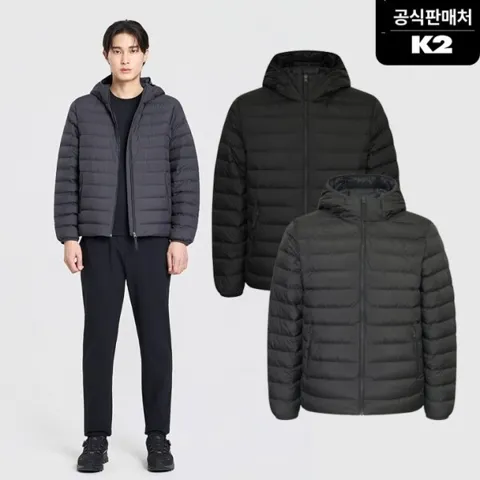 K2 온라인 단독 남성 베이직 슬림 다운 경량패딩 자켓_GMU26581