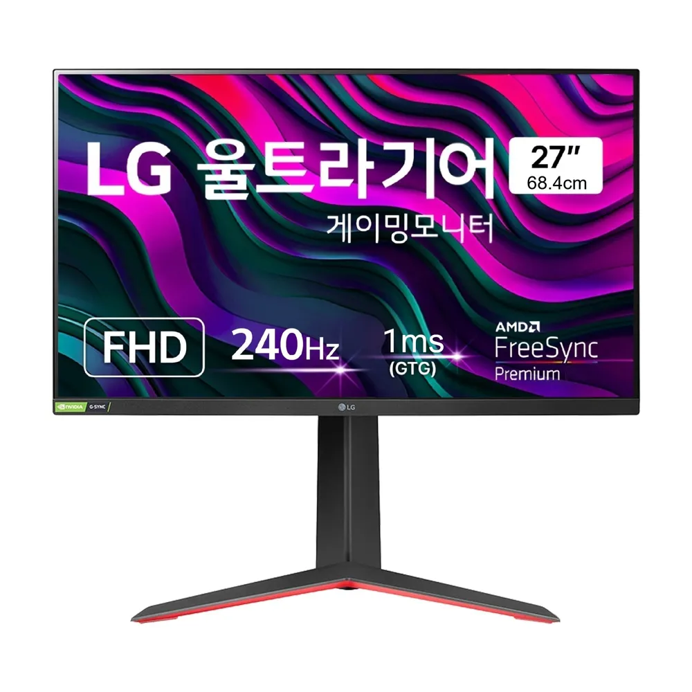 LG 울트라기어 게이밍모니터 240Hz 인기모델 27GP750 33% 할인 특가(289,000원/무배)