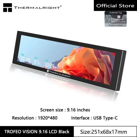 Thermalright TROFEO VISION IPS LCD 디스플레이, 9.16인치