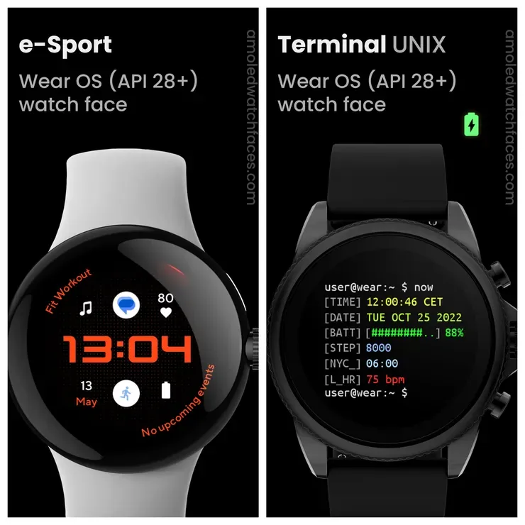 [WearOS] e-Sport: Watch face외 일시 무료